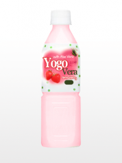Bebida Coreana de Yogur con Aloe Vera y Zumo de Fresas