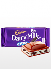Chocolate Cadbury Milk Dairy relleno de Oreo