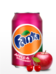 Fanta de Manzana y Cereza Ácida