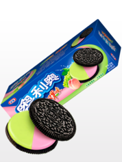 Oreo Doble Crema de Helado de Melocotón y Uva