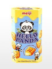 Galletas Meiji Hello Panda de Crema de Leche