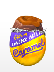Huevo Chocolate Cadbury Milk relleno de Crema de Caramelo