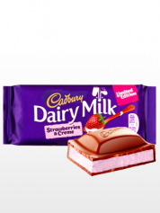 Chocolate Cadbury Milk Dairy relleno de Crema de Fresas y Yogurt | Edión Limitada