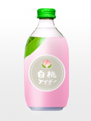 Soda Sparkling Momo (Melocotón Rosado) | Kawaii Bottle