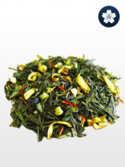 Té Sencha con Naranja, Flor de Azahar y Almendras. Kyoto Gardens Collection
