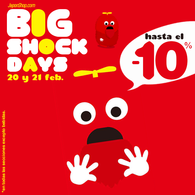 ¡Llegan a JaponShop.com las Ofertas “BIG SHOCK DAYS” con un Descuento hasta del 10%!