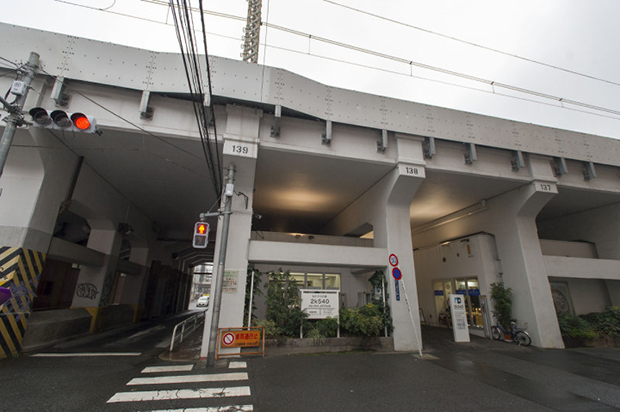 Galerias comerciales bajo los puentes ferroviarios