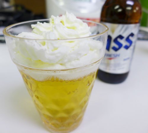 Lo nuevo en Corea y Japón; Cerveza con Nata